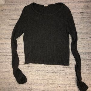 Brandy Melville grey cropped sweater